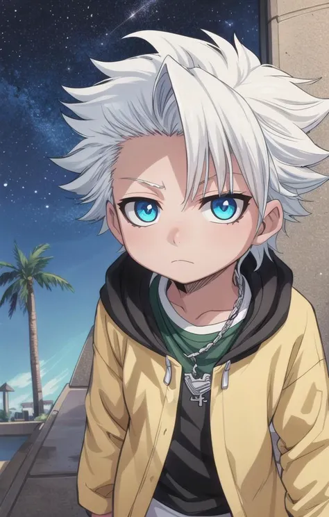 1 boy,more details in eyes,cute,looking at viewer, adorabel boy,cute face,details sky,handsome,young,juvenile, ((masterpiece:1.4,best quality)),multiple details, eyeshadow,sfw, <lora:hitsugaya_toushirou:0.6>,
hitsugaya_toushirou
