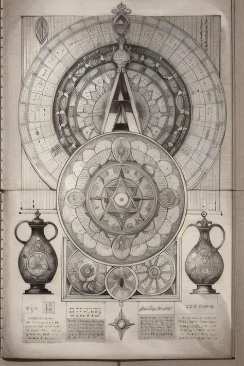 <lora:Alchemy:0.9> ancient alchemy truly is fascinating
drawing,
monochrome, traditional media, manuscript