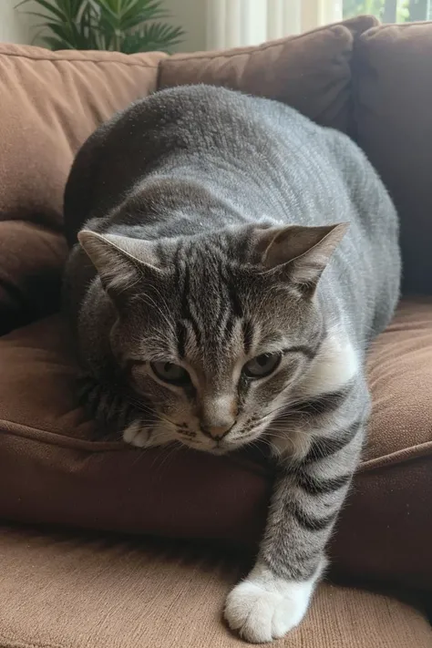 photorealistic photo of celestecat, at home, on a couch, playing, (masterpiece:1.1), (best quality:1.1), beautiful, (intricate details), unity 8k wallpaper, ultra detailed, aesthetic, perfect lighting, <lora:Celeste - AM:0.75>