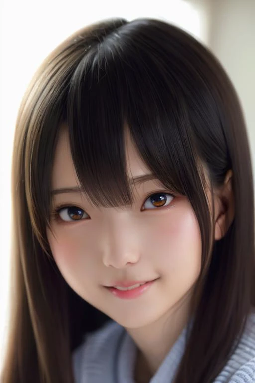 <lora:Asuka:0.8> asuka, best quality, professional lighting, super detailed, realistic, beautiful detailed face eyes,
looking at viewer,smile,sweater