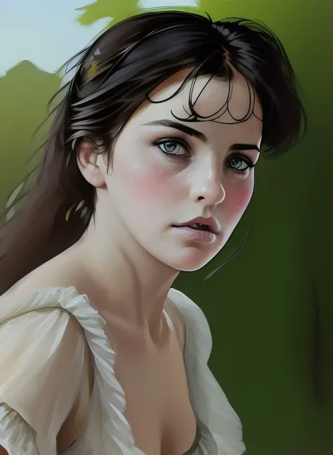(zxzxasli:1.2) Victorian Girl, Feminine,((Perfect Face)),((Detailed Pupils)), Anders Zorn, [[ilya Kuvshinov]], [[jean,baptiste Monge]], Sophie Anderson, Gil Elvgren, Oil Painting,Evocative Pose, Smirk, Look at Viewer, ((Tee Shirt)).(Intricate),(High Detail), Sharp
 <lora:asli2bat20ecos-000026:1.2>