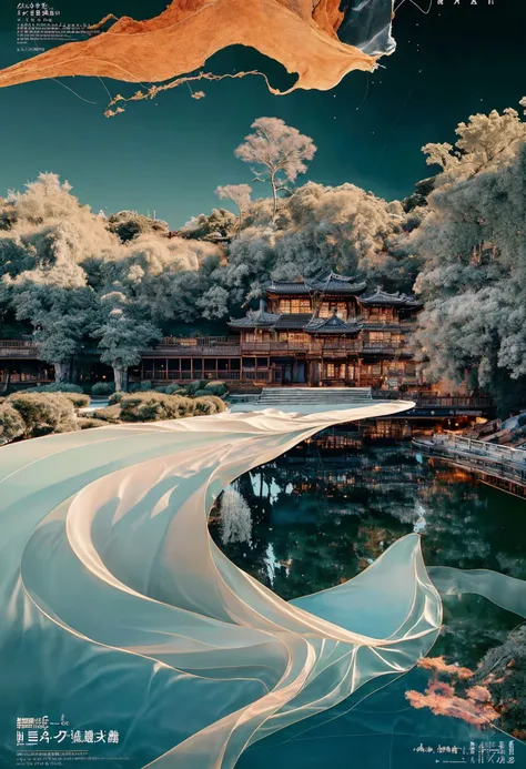 best quality,official art,beautiful and aesthetic:1.2),(fractal art:1.2),offcial art,colorful,Colorful background,splash of color,movie perspective,advertising style,magazine cover,32K,extremely detailed,photography,Amazing,finely detailed,best quality,ultra high res,
The color palette is mainly dark with splashes of vibrant colors,giving the poster a dynamic and visually striking appearance,tachi-e (magazine:1.3),(cover-style:1.3),colorful,
orient inspired,sky,cloud,tree,no humans,building,scenery,smoke,mountain,east asian architecture,pagoda,
<lora:~Q?-Nepu xuer orient inspired:0.8>,