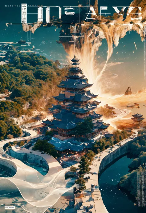 best quality,official art,beautiful and aesthetic:1.2),(fractal art:1.2),offcial art,colorful,Colorful background,splash of color,movie perspective,advertising style,magazine cover,32K,extremely detailed,photography,Amazing,finely detailed,best quality,ultra high res,
The color palette is mainly dark with splashes of vibrant colors,giving the poster a dynamic and visually striking appearance,tachi-e (magazine:1.3),(cover-style:1.3),colorful,
orient inspired,sky,
<lora:~Q?-Nepu xuer orient inspired:0.8>,