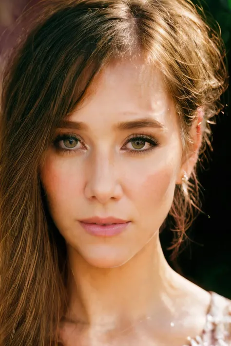 photoshoot of pgh, (blonde hair), (pixie cut), detailed skin texture, (blush:0.2), (goosebumps:0.3), (pink and red dress), subsurface scattering, Photorealistic, Hyperrealistic, Hyperdetailed, analog style, hip cocked, demure, detailed skin, matte skin, soft lighting, subsurface scattering, realistic, heavy shadow, masterpiece, best quality, ultra realistic, 8k, golden ratio, Intricate, High Detail, film photography, soft focus, <lora:PattyGuggenheim-RealVision-V1.0:1>
