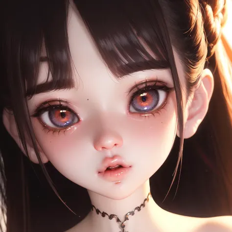 <lora:Bjd Dolls v1:1> (bjddoll:1.2), sun light, stunning eyes, rim lighting, subsurface scattering, goosebumps, face detailed, goddess hairstyle, rosy cheeks