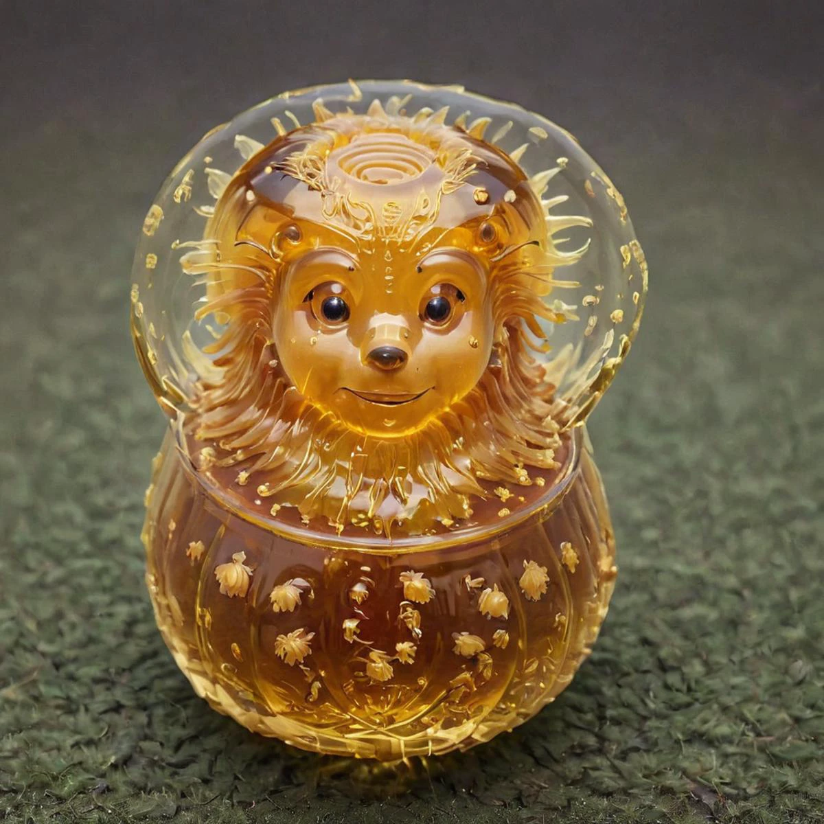 Winnie the Pooh made of gelatine honey