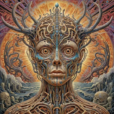 psychedelic, surreal, biomechanical, photorealistic