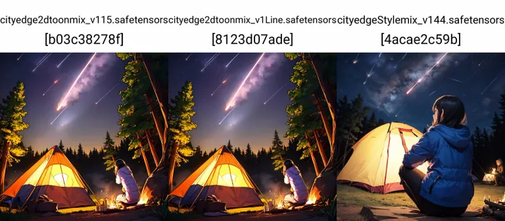woman observing ( Orionids meteor shower),
Orionids meteor shower, beautiful,
woman, solo, camping, campfire, looking at the Orionids meteor shower,
from behind, from below,
outdoor,