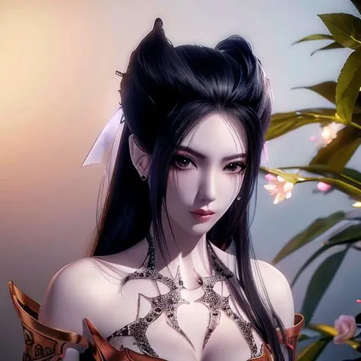1girl, (upon body:1.3), hair ornament, necklace, jewelry, long hair, earrings, highres, hair ribbon,(Beautiful face:1.2),detailed beautiful eyes, skinny body,shiny skin,Slim waist,(8k_wallpaper), Intricate and refined delicate details,Chinese clothes,toned abs,detached sleeves,playboy bunny, flowers, bushes, roses, rose, pink,
<lora:ylj:0.7>