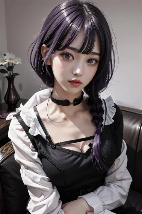 1girl, kwf, KAFKA, PURPLE EYES, purple hair, <lora:kwFemaleNoTagFixDim256_v11-000007:0.3>, <lora:PAseer'KafukaV1:0.7>