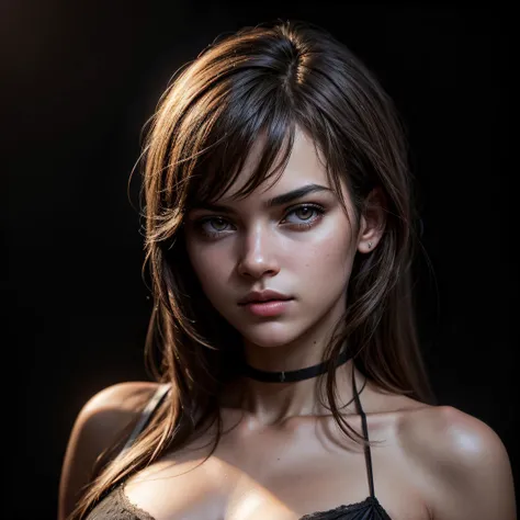 professional 3d model breathtaking various photo angles of isidora_v4 posing for the viewer against a (((dark background))), medium shot, (((solid background))), (extremely detailed cg unity 8k wallpaper), (best quality:1.4), (masterpiece:1.4), (detailed: 1.3), 32k, AW photo, best quality, ultra high res, absurdres, intricate, ultra-detailed, detailed face, detailed skin, saturated color, high contrast, perfect lighting, beautiful model, age 18, beautiful body, <lora:more_details:0.5>, detailed skin texture, (blush:0.2), (goosebumps:0.3), subsurface scattering, masterpiece, award-winning, professional, highly detailed, octane render, highly detailed, volumetric, dramatic lighting, RAW candid cinema, 16mm, color graded portra 400 film, remarkable color, ultra realistic, textured skin, remarkable detailed pupils, realistic dull skin noise, visible skin detail, skin fuzz, dry skin, shot with cinematic camera