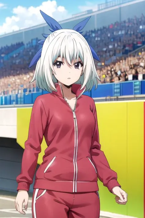 (((pixel-perfect, detail-perfect))), solo, 1girl, <lora:sayaka-keijo-01:0.8>, sayaka miyata, tracksuit jacket, looking at viewer, parted lips,
