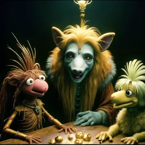 mystical creature puppet muppet weta workshop in a deadly swamp movie studio
(award winning:1.2) (analog film:1.3) (vhs movie) (photorealistic) (screencap) (cinematic lighting) (sharp focus) (80sDarkFantasySD15b:1.0)