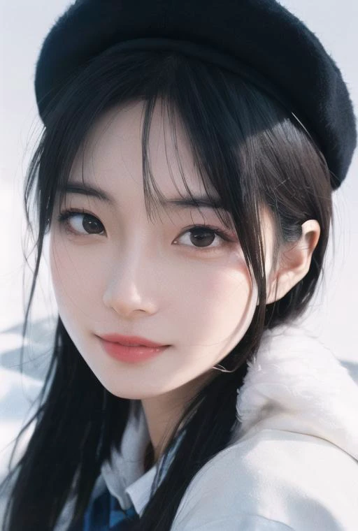 1girl,beautiful, hair strand, saliva, A pure and lovely girl, chiaroscuro, close-up, ray tracing, god rays, best quality, award winning, super detail, ccurate, high quality, ccurate, textured skin, high details, Standard delicate lips, Symmetrical eyes, No makeup, Eyelashes are delicate and soft, Normal eye size, The hair on the forehead part is fluffy and has bangs, Shoulder exposure, Golden ratio, Round face, wind,school
uniform,hat,happy,(fox mask:1.1),fox print, fox costume,cinematic lighting, beautiful detailed girl,finely detail,detailed light,best shadow,personification,real, Smooth skin, Cold white skin, seductive smile,It snows,Light and shade contrast,<lora:FilmVelvia2:1>