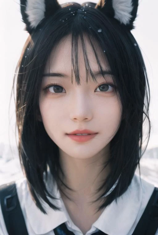 1girl,beautiful, hair strand, saliva, A pure and lovely girl, chiaroscuro, close-up, ray tracing, god rays, best quality, award winning, super detail, ccurate, high quality, ccurate, textured skin, high details, Standard delicate lips, Symmetrical eyes, No makeup, Eyelashes are delicate and soft, Normal eye size, The hair on the forehead part is fluffy and has bangs, Shoulder exposure, Golden ratio, Round face, wind,school
uniform,hat,happy,(fox mask:1.1),fox print, fox costume,cinematic lighting, beautiful detailed girl,finely detail,detailed light,best shadow,personification,real, Smooth skin, Cold white skin, seductive smile,It snows,Light and shade contrast, <lora:FilmVelvia2:1>