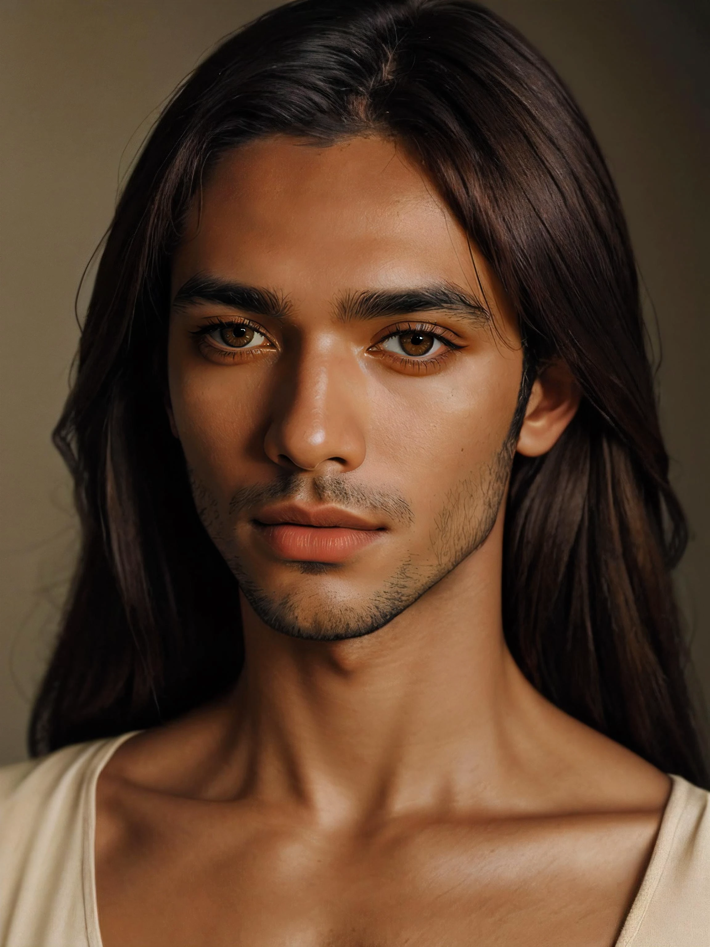 RAW photo of (((man))), portrait of a beautiful (man:1.5), (((male person))), highly realistic, masterpiece, absurdres, intricate, highly detailed, eritrea,skin color brown to dark brown + Square Face, Wide-Set Eyes, [eye color blue], Nose with an Ample Base Shape, soft lip contours, high cheekbones, crooked chin,
high quality photography, 3 point lighting, flash with softbox, 16k, Leica M6, Ektachrome 64, smooth, sharp focus, high resolution, award winning photo, 50mm, f2.8, depth of field