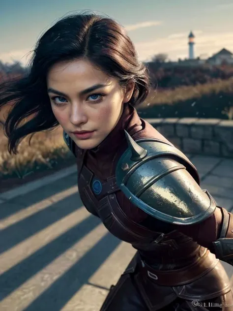 Hyperrealistic art of photo of man , (Establishing shot:1.6)(gladiator, dreesed, Unlimited Blade Works, fit,  wearing wears simple armor with bracers and leg splints and shoulder armor and sandals, carrying Shield, MasterSword, blade down <lora:UBWKatanaOneHand:0.8>, injury), dynamic background Haunted Lighthouse, extremely detailed face eyes lips , <lora:GoodHands-beta2:1>, (face:Oval Face, Close-Set Eyes, [eye color violet], Nose with an Angular Shape, soft lip contours, lower cheekbones, double chin),, heavy slut makeup,heavy slut blusher, heavy slut eye shadow,heavy slut eyeliner,heavy slut mascara, heavy slutlip liner, red lipstick, ((ultra realistic, extremely fine details, natural skin texture)), extremely detailed eyes lips nose, film noir style, retro, chiaroscuro, black and white photo of  a (famous videogame screenshot:1.4) by Liu Ye and Masaaki Sasamoto and Henri De Toulouse Lautrec ,  (superb , circular , masterful:1.4), bold lines, hyper detailed, award winning,  UHD, monochrome color palette, greyscale, high contrast, depth of field, black and white hue, (intricate details, masterpiece, best quality:1.4),
extremely dramatic lighting with deep shadows, looking at viewer, dynamic pose, wide angle view,, Extremely high-resolution details, photographic, realism pushed to extreme, fine texture, incredibly lifelike