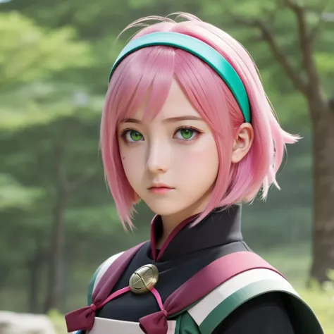 reality,<lora:MTAHashimotoKannaXLv2:0.75>,best quality,masterpiece,highres,absurdres,1girl,solo,newest,rating: rating: general, <lora:Boruto_Sakura_XL-step00001000:0.85> ,(boruto_sakura_xl, short hair, pink hair, haruno sakura, green eyes, facial mark, forehead mark, hairband,red hairband),looking at viewer, cowboy shot,china_dress,