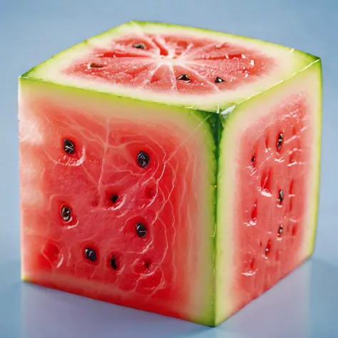 a photo of a square-shaped watermelon, chunks, <lora:chunks3:0.65>, high resolution, beautiful, highest quality, masterpiece, highly detailed