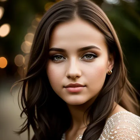 award winning portrait photo of an young ukrainian woman, bokeh, (brown color in detail:1.1), telephoto, elegant atmosphere, realistic, intricate details, healthy skin, true skin tone