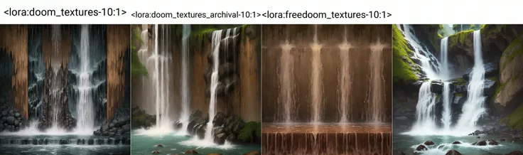 masterpiece, best quality, <lora:doom_textures-10:1> water, wet, waterfall, wall, splash