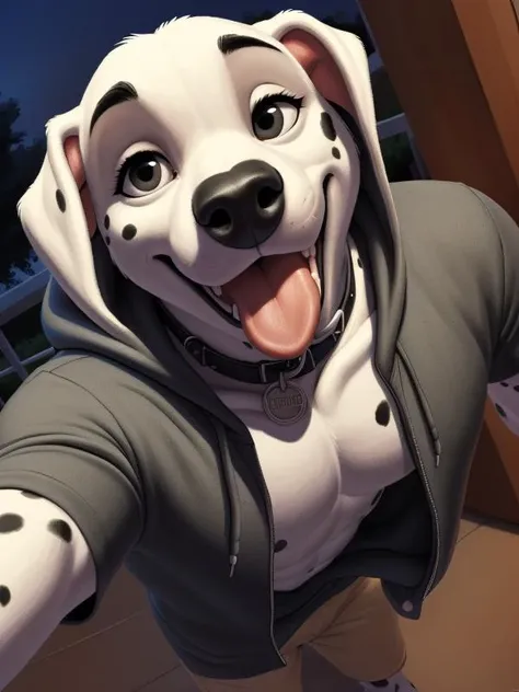 Sexy female anthro dog, (fellatio on viewer, viewer's pov), black hair in bun, blue eyes, 8k, film, masterpiece quality, semi realistic, high detail, short skinny jeans, cropped plaid shirt, (on knees), seductive look, drool, close up, looking up at viewer, cum on face