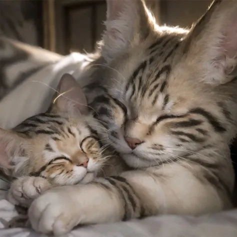 (masterpiece, best quality:1.3), dynamic lighting, cat, looking, tilted head, excellent detailed fur, cutest cat in the world,sleeping, curled up, <lora:zoom_slider_v1:4.5>,