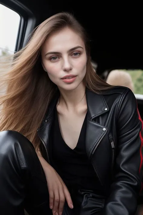 DEN_elle_tan,
(riding a motorcycle:1.2) wearing (motorbike leathers:1.2), (riding a motorbike:1.2), (driving a motorbike:1.2),  (motorcycle:1.1), traffic, leather trousers, leather jacket, motorcycle boots, leather gloves,
bokeh, f1.4, 40mm, photorealistic, raw, 8k, textured skin, skin pores, intricate details  <lora:epi_noiseoffset2:1>, epiCRealism <lora:ClothingAdjuster3:-0.8>