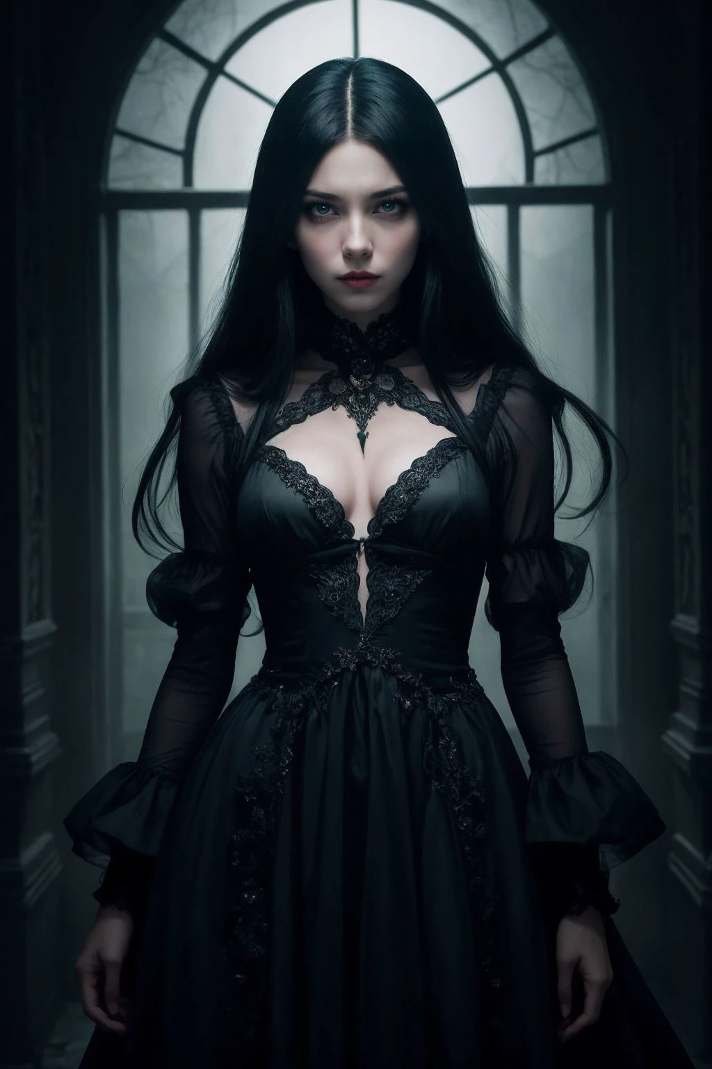 8k portrait of beautiful and horrorfying Dreams and Nightmares cosplay showcasing a woman as a mysterious dreamwalker, with an intricate outfit reflecting the beauty of dreams, and subtle hints of haunting elements that evoke nightmares, her enigmatic expression inviting viewers to delve into the realm of dreams and fears