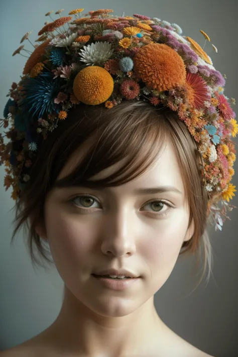1girl, designed by Peter Gric, Marco Mazzoni, Neil Blevins, Kim Keever, Victo Ngai and James Jean, Color splash, 80s Art, award winning, "The Fall of Humanity", Fall, Wonder, soft light