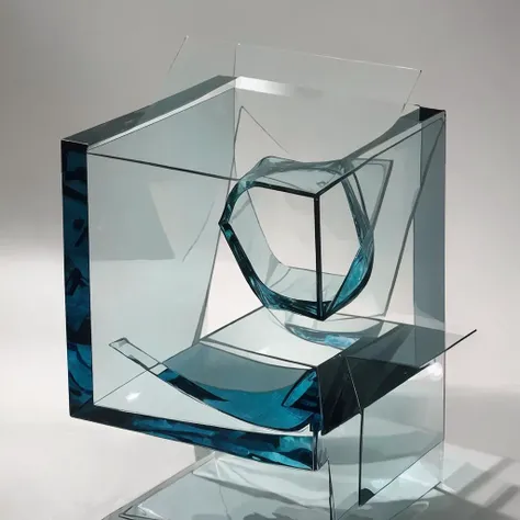 <lora:glassart1rep2:1> glasssculpture cube