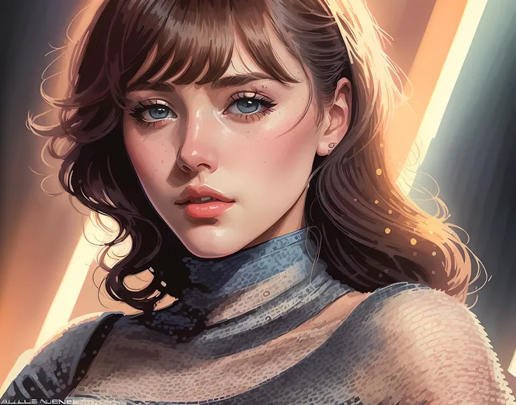 detailed illustration of a (woman), matte colors, 8k, (by Al Williamson), by Marie Guillemine Benoist