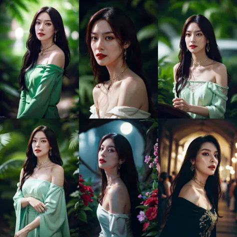 (otherworldly, otherworldly atmosphere, otherworldly appearance), highly insanely detailed, masterpiece, top quality, best quality, highres, 4k, 8k, RAW photo, Caribbean, egyptian,
depth of field, focused, foreshortening,
(dark tunnel, flower field, flower filed, china street:0.9),
(long_hair, long hair), collar, earrings, (Latina:0.5),
(jav, half naked, nsfw:0.8),
1girl, solo, dress, off shoulder,
<lora:gaoqilan_v10:0.7>, (fantasy world)
