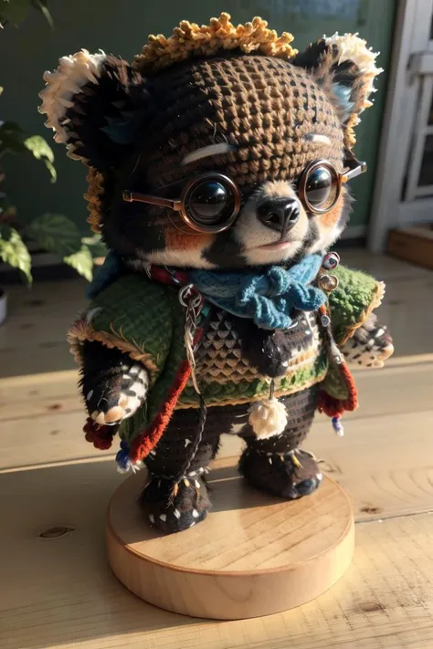 Best quality, masterpiece, ultra high res,(photo realistic:1.4), surrealism, dream-like,
cute Spectacled Bear, fantasy creature,
ZhenXian\(wanou\), <lora:ZhenXianDollV0.2:0.9>, simple background,