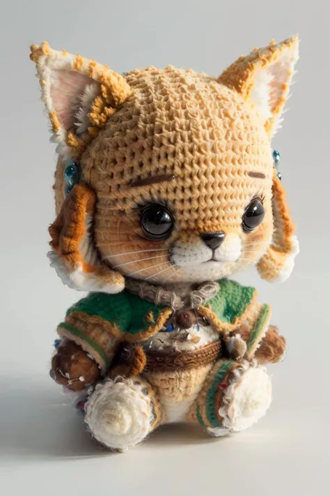Best quality, masterpiece, ultra high res,(photo realistic:1.4), surrealism, dream-like,
cute Lynx, fantasy creature,
ZhenXian\(wanou\), <lora:ZhenXianDollV0.2:0.9>, simple background,