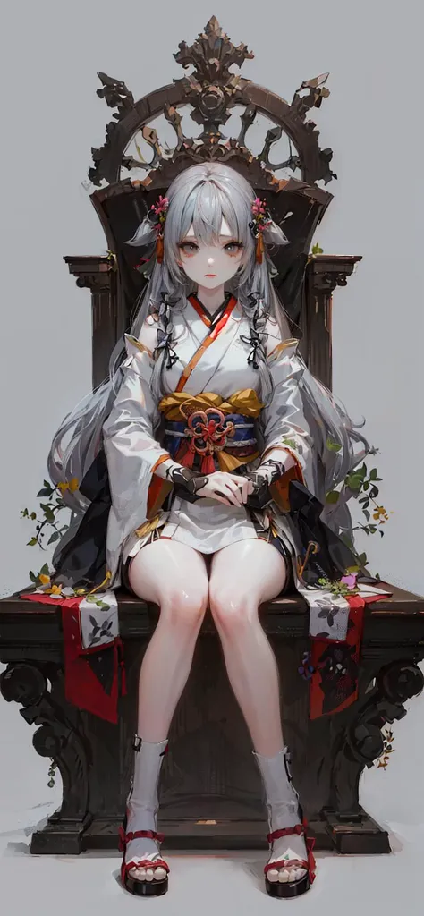 best quality, masterpiece, cinematic lighting, intricate, simple background, detailed face, full body, (outline:1.2), (popart:1.3), lineart,
1girl, sitting, hanfu, skistyle,
<lora:aoi_14:0.8>