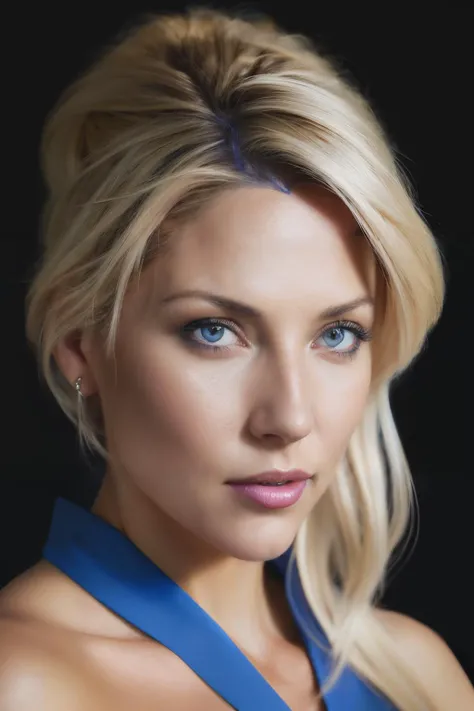 portrait photo of mmd ,(blue top), (dirty blonde hair), alluring portrait, intricate, highly detailed, digital painting, artstation, concept art, naughty, sharp focus, cinematic lighting, illustration, art by artgerm and greg rutkowski, alphonse mucha, cgsociety<lyco:MiriamMcDonald-RealVision-V1.0:1.0>