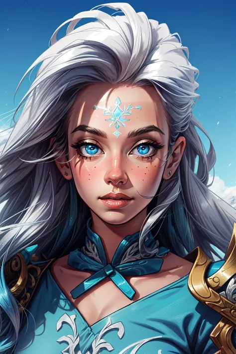 (masterpiece, best quality), intricate details, ((realistic)), (hyperrealism:1.2), (fractal art:1.2), 
1girl,     <lora:Winterblessed_Diana:0.8> winterblessed diana, dress, pauldrons, long hair, white hair, forehead mark,
 (perfect face:1.3),  extreme detailed eyes, colorful, highest detailed, 
 vibrant colors, high contrast,
<lora:add_detail:1>, (8K UHD:1.2), (photorealistic:1.2),
 <lora:tohdrawsStyle_v1:0.8>