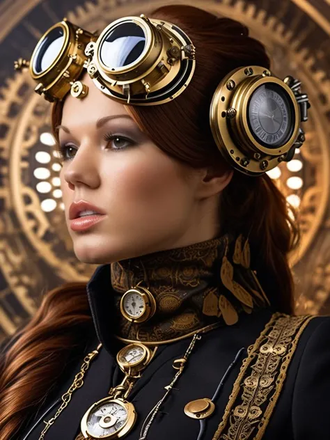 Lahaie1024 , full body, steampunk turtleneck suit, detailed eyes, photography, highly detailed, sharp focus, trending on artstation, studio photo, intricate details, highly detailed, by greg rutkowski <lora:Lahaie1024:1>