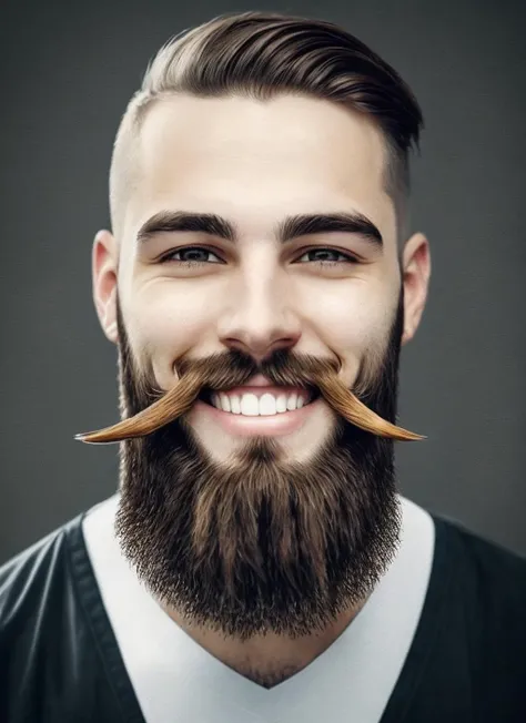 photo of perfectsmile smile, beard <lora:lora_perfectsmile_v1_from_v1_160:1>