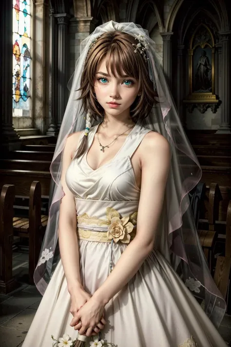 (masterpiece, best quality:1.3)
<lora:epi_noiseoffset2:1> <lora:add_detail:0.7>  <lora:KasumiDOA:0.8>
KasumiDOA, 1girl, solo, long hair, wearing a wedding dress, bridal veil, inside a church