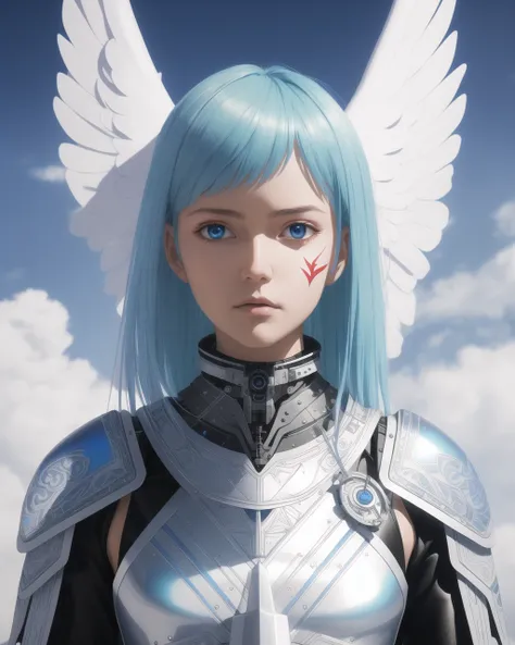angel wings! hand drawn! by kai! blue lightning! angel wings, iridescent! closeup! light blue hair, cloud background, masterpiece, cyborg, 19 year old female, by Franois Quesnel, best quality, epic, cinematic! sharp focus, 8k, extremely detailed swords! photo realistic, swords! pale, outstanding,extreme detail, scifi body suit collar, war paint, by mike winkelmann beeple, style of Artgerm and WLOP and Ilya Kuvshinov, outstanding
wanostyle mksk style female wearing full body multiple stitched layer (leather armor:1.2), (white silk cloak), (fabric with intricate pattern:1.2) <lora:wano:0.3> <hypernet:last:0.4>