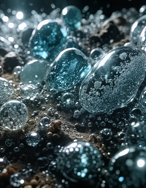 cinematic still Hyperrealism, Elemental Master of Multiple Elements of Nature and Energy, alien texture, sustainable bioglass, microbial bioglass . emotional, harmonious, vignette, 4k epic detailed, shot on kodak, 35mm photo, sharp focus, high budget, cinemascope, moody, epic, gorgeous, film grain, grainy