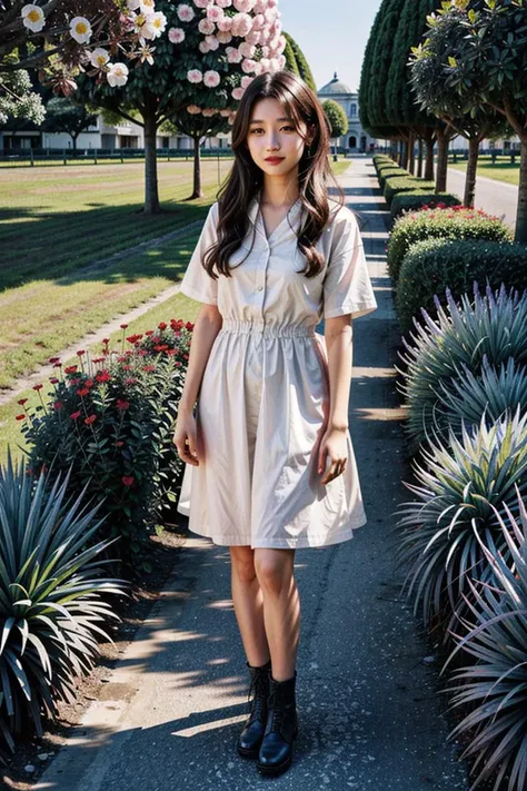 1girl, slg,  GRASS, PATH, FLOWER, <lora:slg_v11:0.7>, kwf,  <lora:kwFemaleBeta1_v12:0.3>