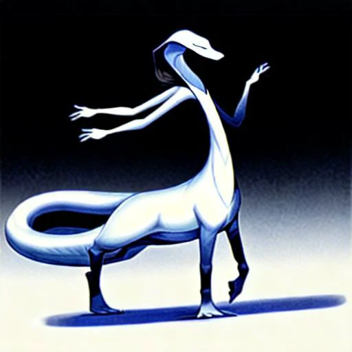 1_creature, wavy_body, flat_body, pointed_face, flat_head, tail, inhuman, androgynous, no_wings, no_paws, no_shell, no_human_traits, raised_arms, ((extra_arms, 4_arms, 4_hands)), 2_left_arms, 2_right_arms, 4_legs, symmetrical_limbs, 8_limbs, 3_fingers, no_thumbs, 3_toes, frog_toes, 2_eyes, small_eyes, no_mouth, no_hooves, no_paws, 4_arms, (cobra_hood, flesh_hood, hood_connected_to_forehead), ((gills_on_neck)), vertical_nostrils_down_face, visible_face, shaded_eyes, (no_mouth, mouthless, wide_neck, flat_neck, no_nose), 4_arms_visible, smooth_skin, (snake_body, worm_body, slender_body, long_body, slender_taur_body, slender_lower_body, slender_abdomen, tapered_face, pointed_face) thick_tail, tapered_tail, (quadrapedal), gray_skin, pale_underbelly ((high_quality_image, ultra_detailed, highly_detailed_image, highly_detailed_arms, highly_detailed_gills, highly_detailed_face, highly_detailed_hands, good_anatomy, clean_lines, good_lighting, high_contrast, hires))((sfw, rating: safe))