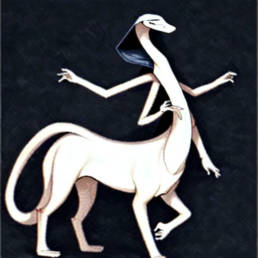 1_creature, wavy_body, flat_body, pointed_face, flat_head, tail, inhuman, androgynous, no_wings, no_paws, no_shell, no_human_traits, raised_arms, ((extra_arms, 4_arms, 4_hands)), 2_left_arms, 2_right_arms, 4_legs, symmetrical_limbs, 8_limbs, 3_fingers, no_thumbs, 3_toes, frog_toes, 2_eyes, small_eyes, no_mouth, no_hooves, no_paws, 4_arms, (cobra_hood, flesh_hood, hood_connected_to_forehead), ((gills_on_neck)), vertical_nostrils_down_face, visible_face, shaded_eyes, (no_mouth, mouthless, wide_neck, flat_neck, no_nose), 4_arms_visible, smooth_skin, (snake_body, worm_body, slender_body, long_body, slender_taur_body, slender_lower_body, slender_abdomen, tapered_face, pointed_face) thick_tail, tapered_tail, (quadrapedal), gray_skin, pale_underbelly ((high_quality_image, ultra_detailed, highly_detailed_image, highly_detailed_arms, highly_detailed_gills, highly_detailed_face, highly_detailed_hands, good_anatomy, clean_lines, good_lighting, high_contrast, hires))((sfw, rating: safe))