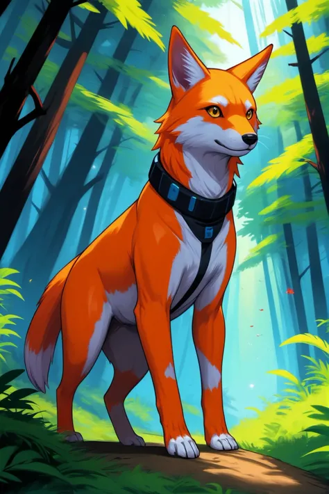 anime style digital painting, far future scifi, Spirit Animal Forest<lora:EnvyStarlightAnime07:1:1:lbw=SDXL_OUTS> <lora:EnvyHiresFixXL01:0:hr=1>