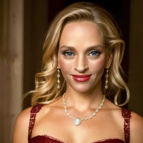 Picture, best quality, a sexy woman in the city at night, photo of beautiful UT<lora:UT:1.0>, sexy night dress, make up, jewlery, red lips, blonde hair, smiling, looking at viewer, perfect face, perfect eyes, small eyes, sharp focus, Intricate, High Detail, dramatic, photorealistic,