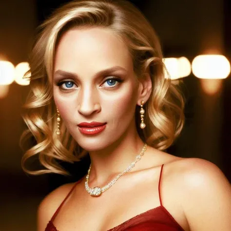 Picture, best quality, a sexy woman in the city at night, photo of beautiful UT<lora:UT:1.0>, sexy night dress, make up, jewlery, red lips, blonde hair, looking at viewer, perfect face, perfect eyes, small eyes, sharp focus, Intricate, High Detail, dramatic, photorealistic,