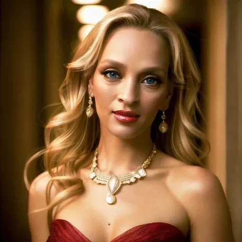 Picture, best quality, a sexy woman in the city at ht, photo of beautiful UT<lora:UT:1.0>, sexy nigdress, make up, jewlery, red lips, blonde hair, looking at viewer, perfect face, perfect eyes, small eyes, sharp focus, Intricate, High Detail, dramatic, photorealistic,